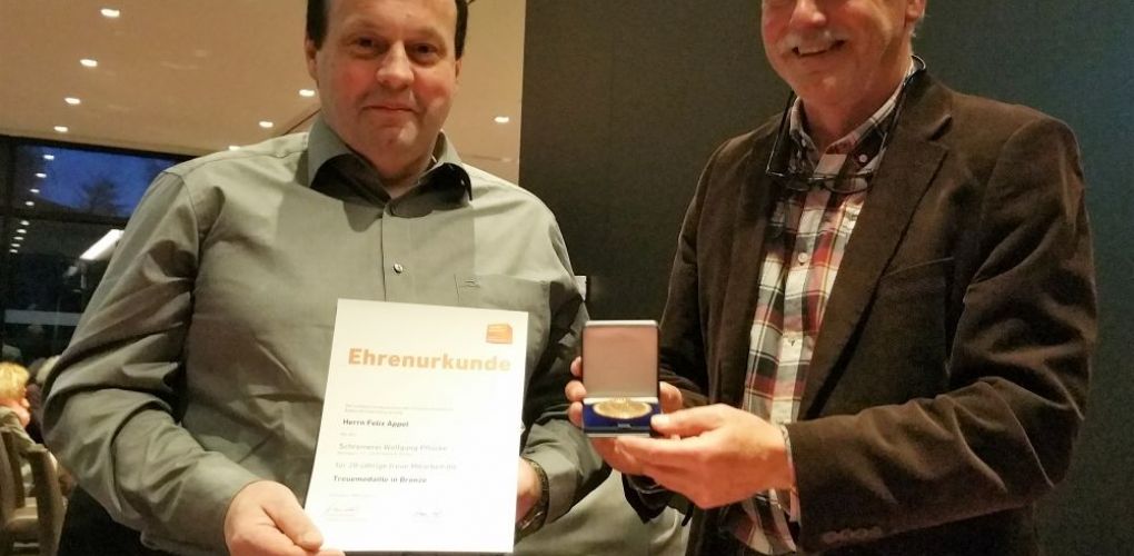 20jähriges Betriebsjubiläum