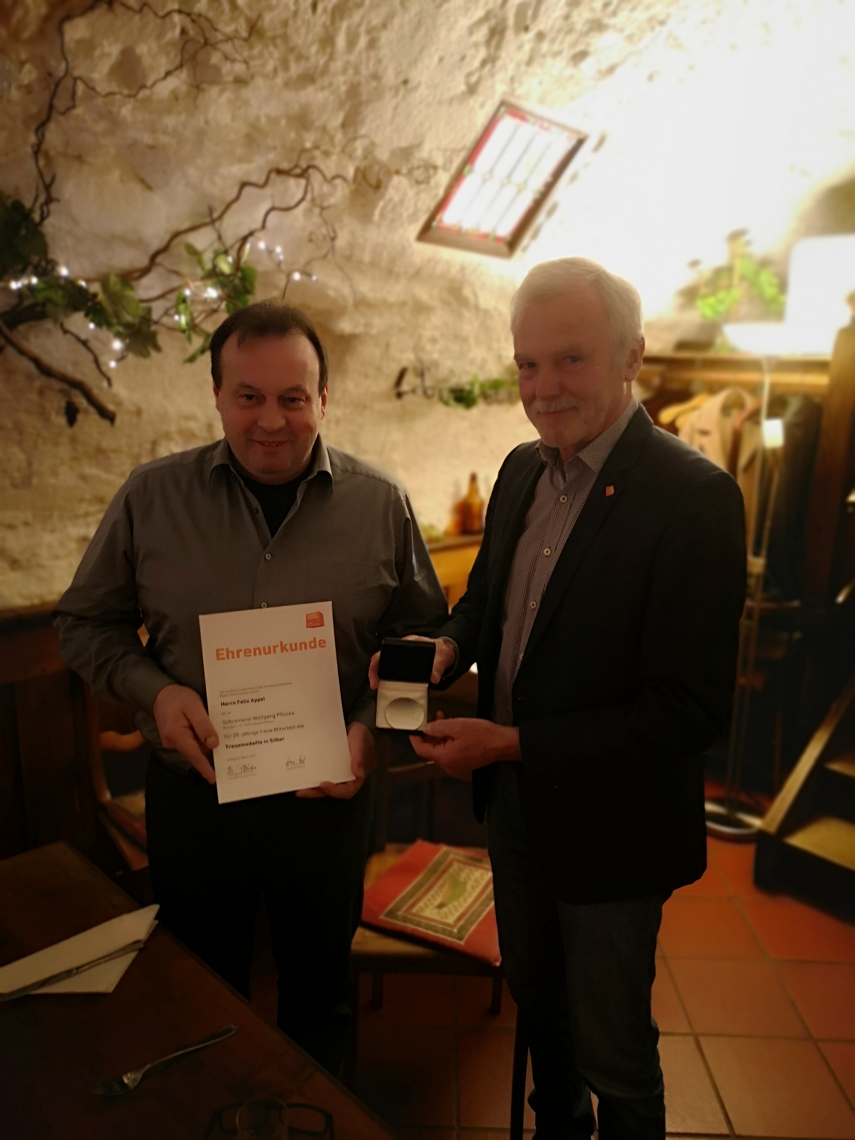 25jähriges Betriebsjubiläum